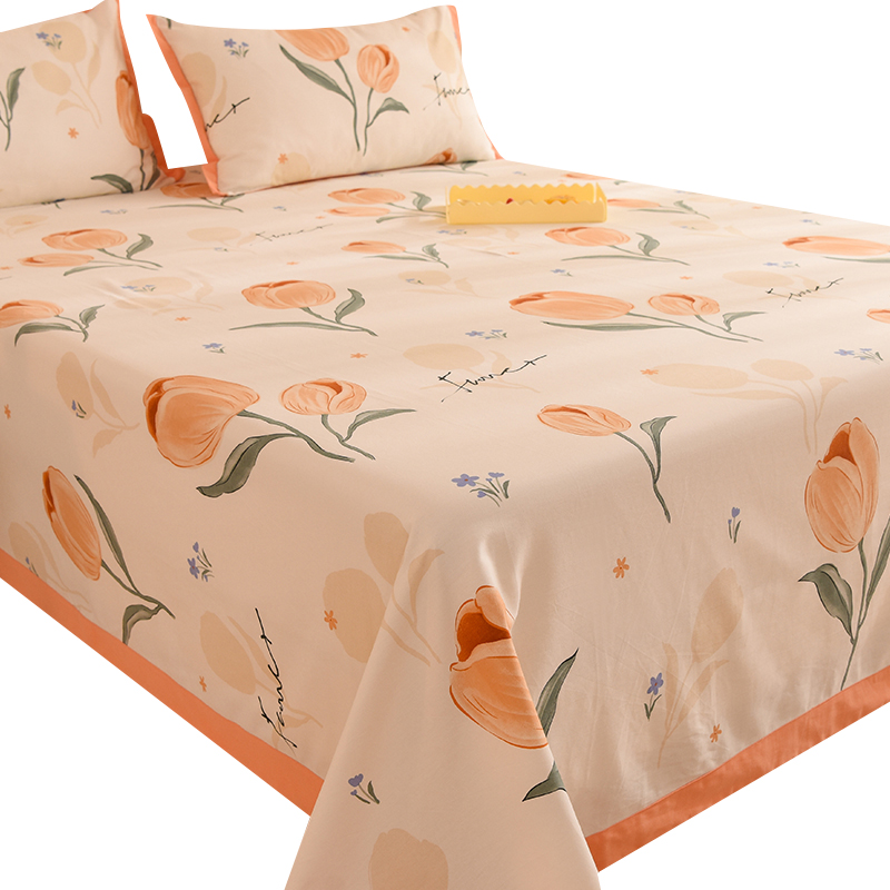 极速秋冬纯棉加厚磨毛床单单件冬季100全棉被单宿U舍单双人枕头套