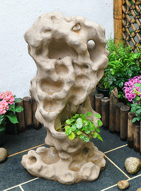 极速太湖石假山花盆景庭院中式花园艺术装饰摆件艺Y术园林景观
