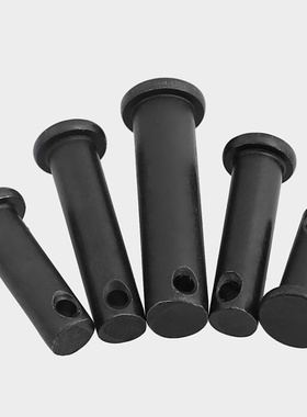 极速M4M5M6M8M10M12 GB882销轴 发黑色T型销轴定位销Y平头带孔销