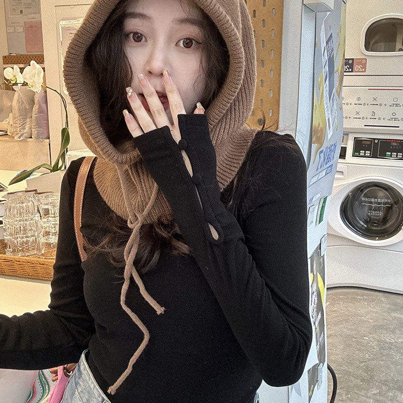 极速半高领修身内搭打底衫女春秋粉色G甜美洋气长袖T恤设计感小众