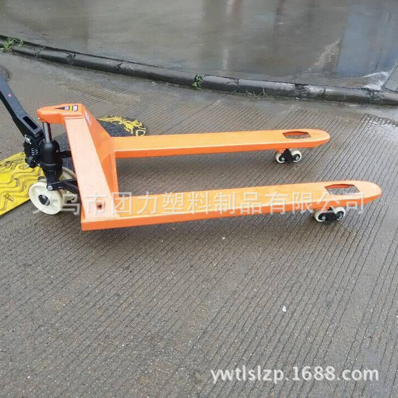 极速新品新品e手动液压车3吨6ou85型手动堆高机手动搬运车手推堆