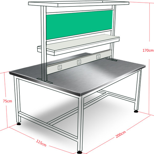 极速新品装配不i锈钢工作台车间流水线生产操作台防P静电实验室检