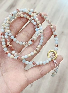 极速寿山石小颗粒多圈女款手链 网红F寿山石手串 小清新仙女系手