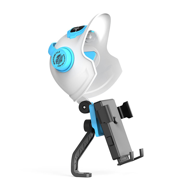 极速小头盔外卖骑手摩托车手机支架电动车M自行车防水遮阳罩导航