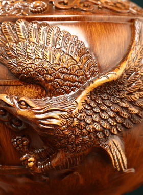 极速花开富贵g花瓶摆件一对中式客厅入户玄关电视柜装饰品乔迁新