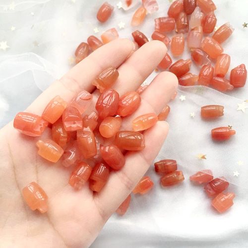 极速天然冰种冰飘南红小水桶吊坠 dCiy配件配饰坠子一统江山饰品