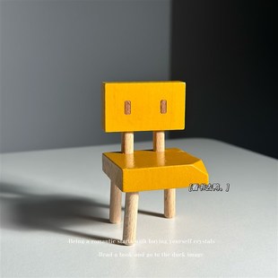 极速相逢 意义就在你我此w刻草太椅子挂件创意木头摆件钥匙