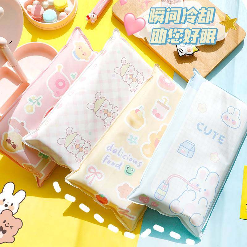 极速夏季a冰枕可爱卡通成人学生午睡水枕头冰晶免注水凝胶冰垫