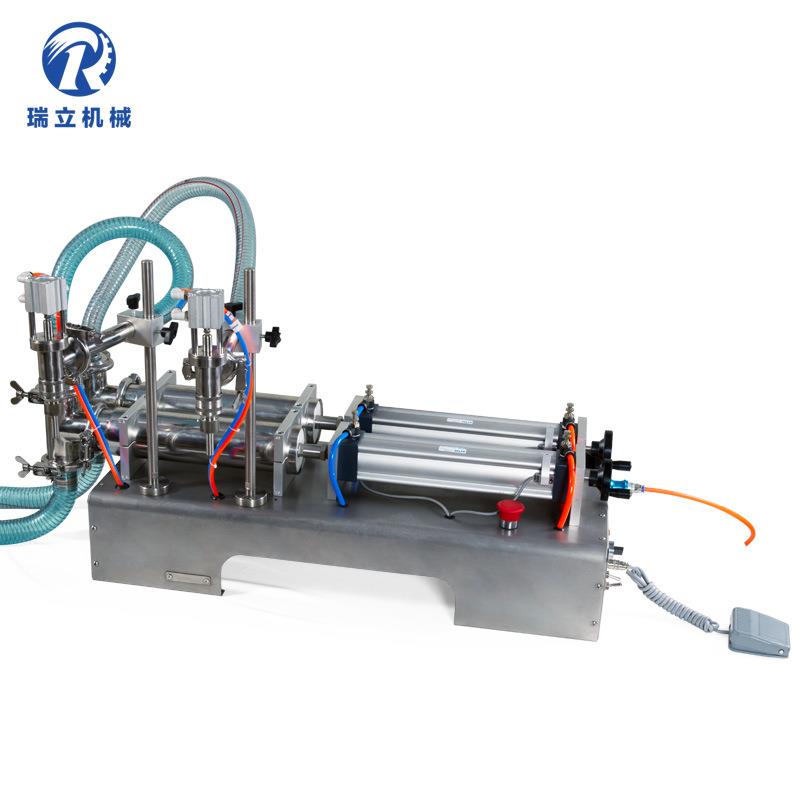 速发牌 G2WY双头液体卧式气动灌装机 自动灌装机 液体灌装机