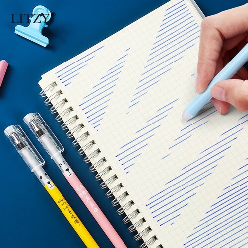 极速50 Pcs/lot 0.5mm Gel Pen Erasable Pen Refill RodX Set Hi