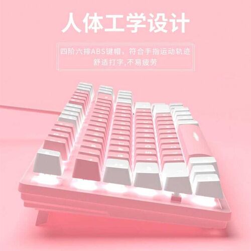 新品前行者机械手感键盘台式电脑游戏F有线静音鼠标套装电竞薄膜8