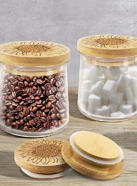 极速Jar Lids Round Reusable Bamboo Jar LiPds Wooden Lids