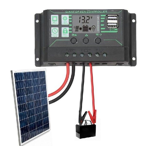 极速Solar Charge Controller 12V/24VI Solar Panel Battery