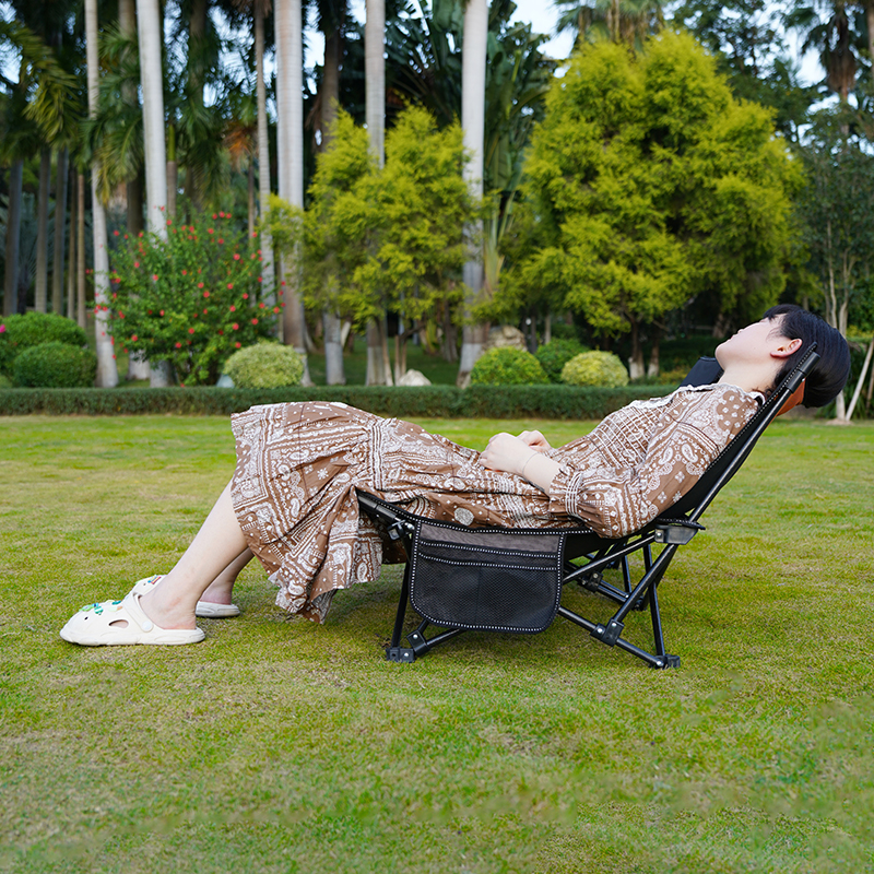 极速懒途户外折叠椅办公室小型午休躺椅简易便捷露营Y桌椅子钓鱼