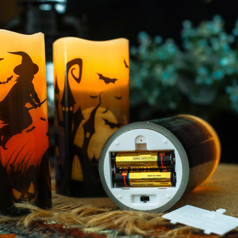 极速Halloween Candlep 7.5 Deep Wave Mouth Pattern Candle Lig