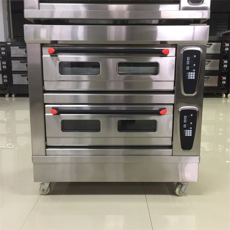 极速面包烤箱 商用燃气烤炉 z二层四盘电烤箱 电脑版层炉比萨烘焙