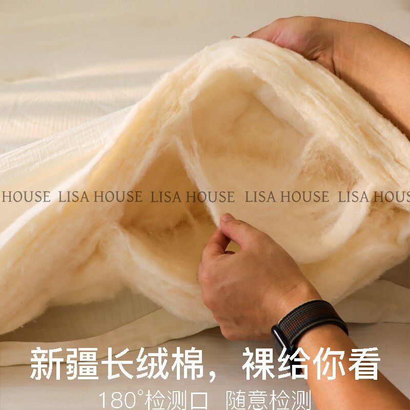 新品LISA天然棉l花香丨新疆长绒棉花 家用卧室床褥垫 床垫软垫褥