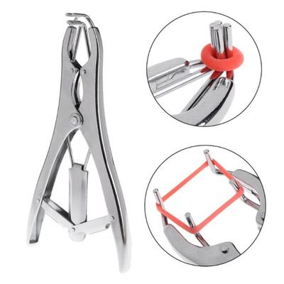 极速1 Set Animal Castration Pliers With Rubber RingV Tail Cu
