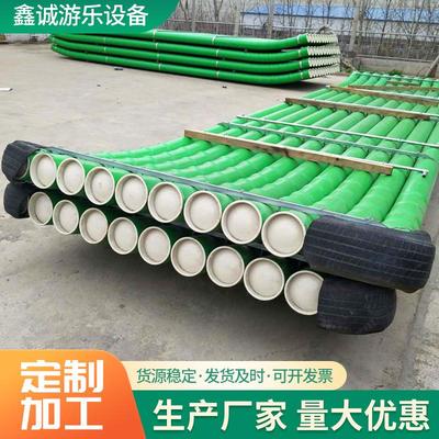 PVC排筏塑料管船电动竹筏竹排船水上竹筏舟景区观光船PVC塑料竹排