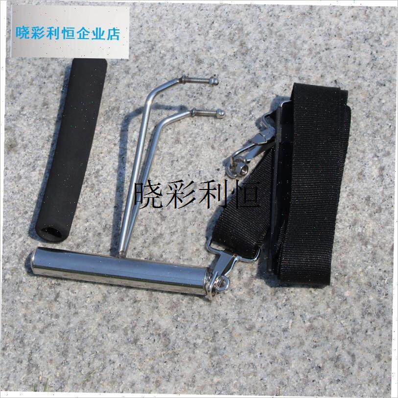 风筝轮盘支架背带配件不y锈钢风筝手握轮线轮手摇轮后支架靠l