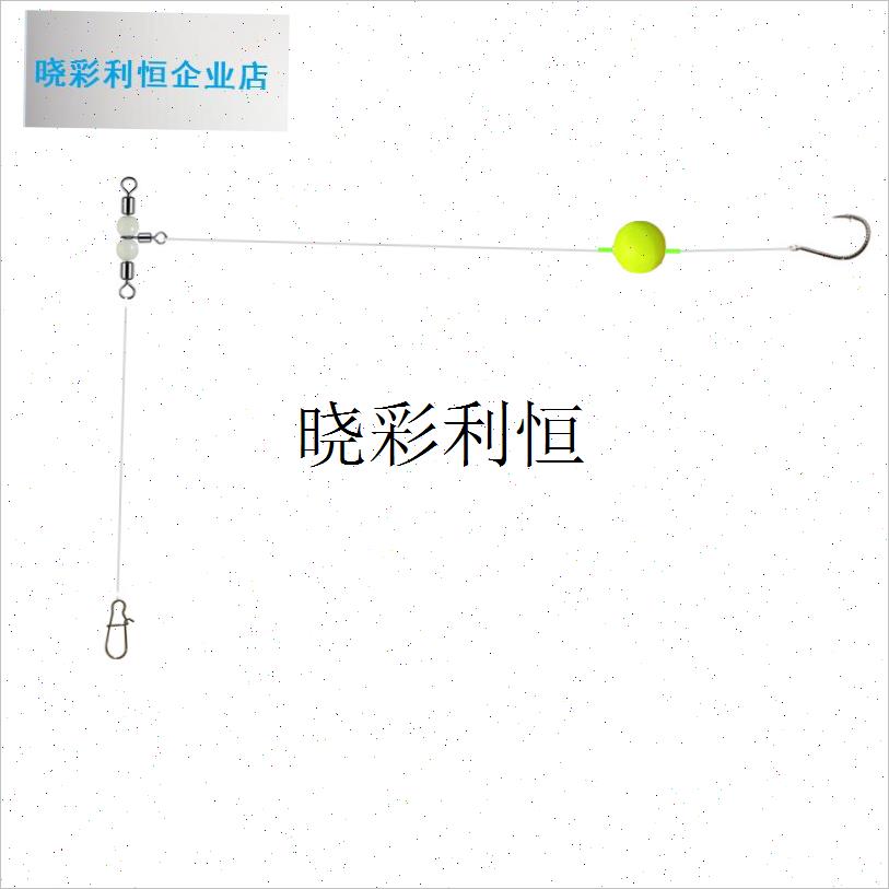 悬浮海钓飘虾线组黄鱼海鲈红甘章跳石J斑钓组悬停手工绑制成品l
