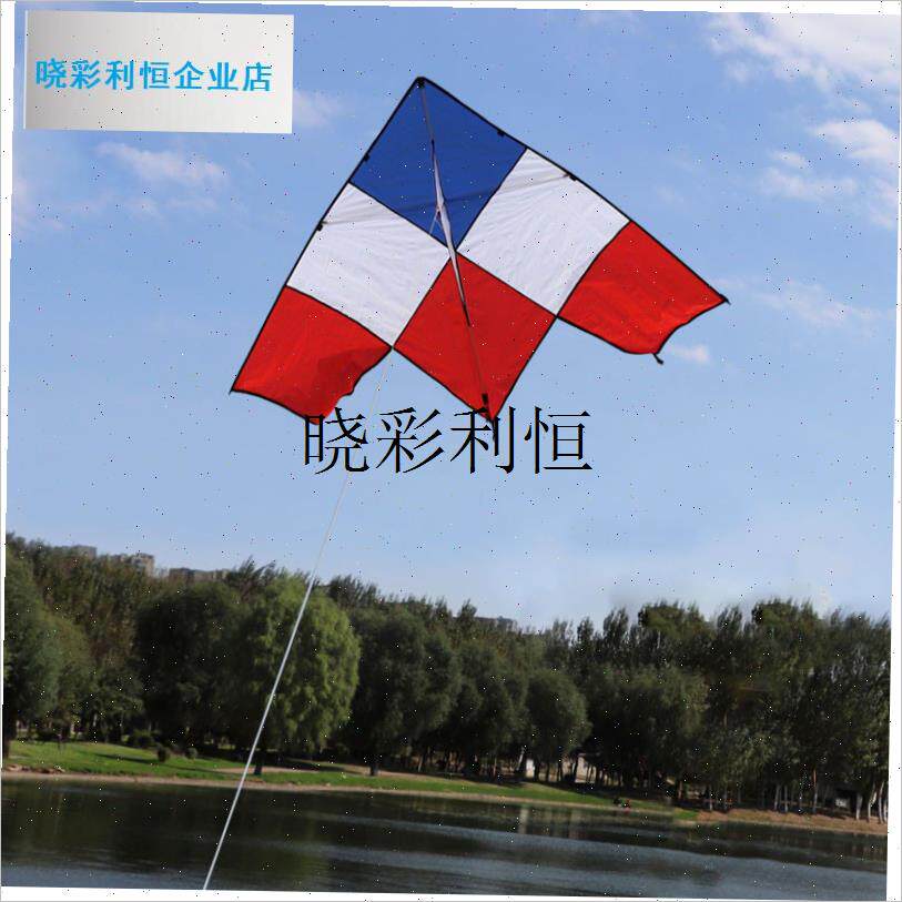 沈阳贾元丰风筝方块六块三角成人经典易飞好飞厂V家线轮平稳拔高l