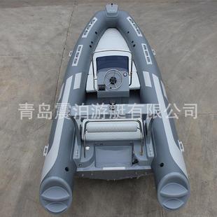 I580玻璃鋼氣沖鋒舟RIB520C充船皮劃B艇R工廠 橡皮艇消防救援