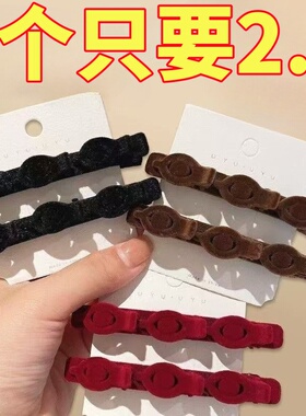 懒人双层编发公主发夹女前额刘海边夹侧边碎发夹头顶发卡夹子发饰