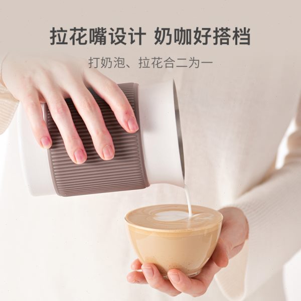 全自动y方打奶器搅拌杯七次牛奶机家用冷热电动奶泡机拉打泡咖啡