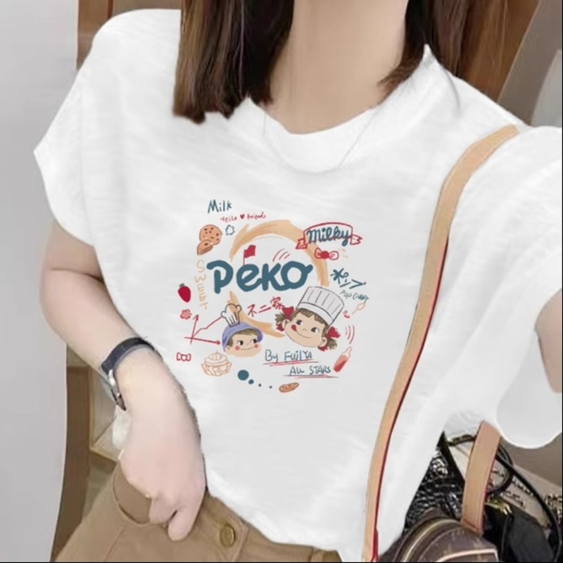 纯棉白色设计感小众短袖t恤女宽松2025新款爆款韩版情侣重磅上衣