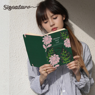 Signature高颜值日记本a5笔记本120克纸精致活页本空白本