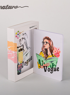 Signature可水彩画笔记本 高颜值素描记事本图案定制可印画画本子