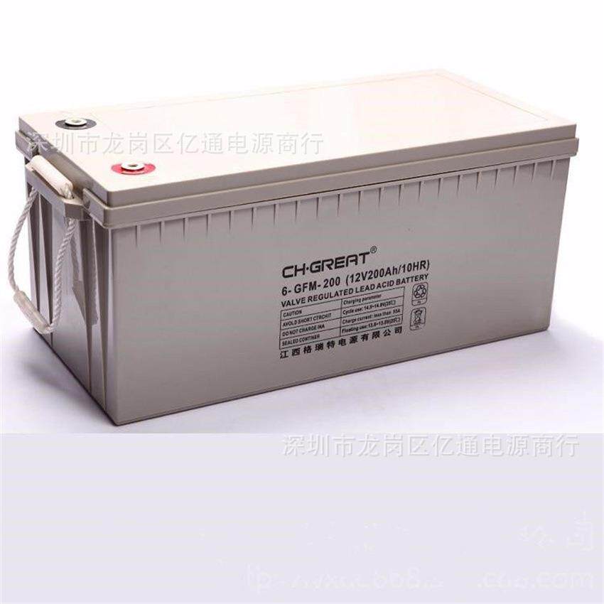 格瑞特CH.GREAT蓄电池6-GFM-200免维护12V200Ah太阳能发电