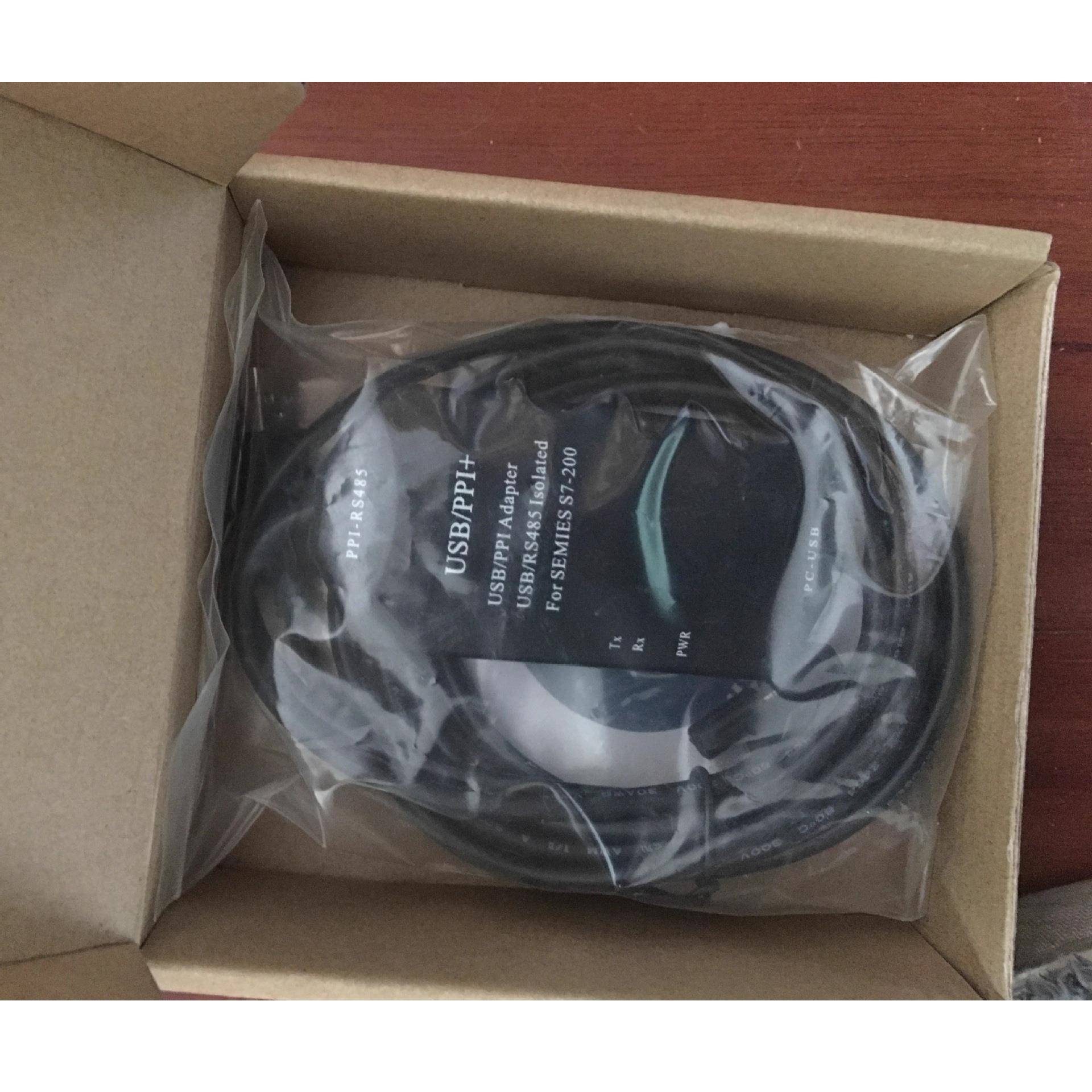 PLC编程电缆 S7-200CN下载线 USB-PPI 黑色电缆