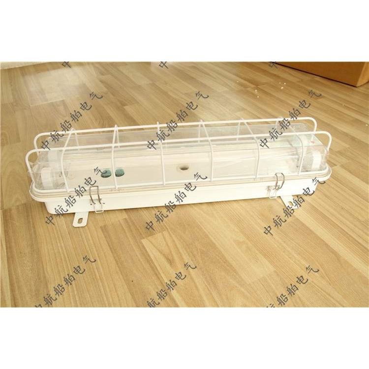 泰航船用双管荧光舱顶灯JCY32 ZYC32-2/2E/2EF带应急防护网罩现货