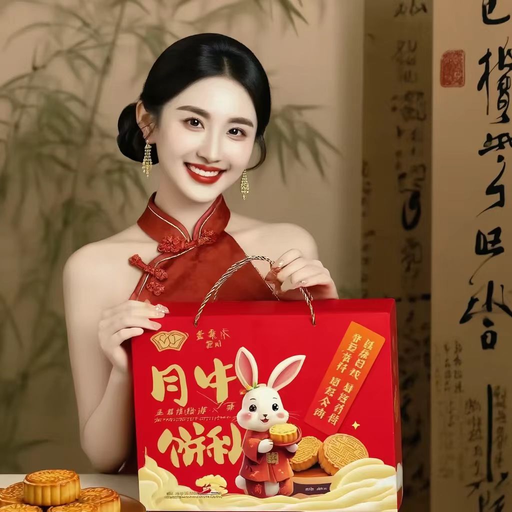 【中秋礼盒】中秋月饼礼盒4种口味800g/盒