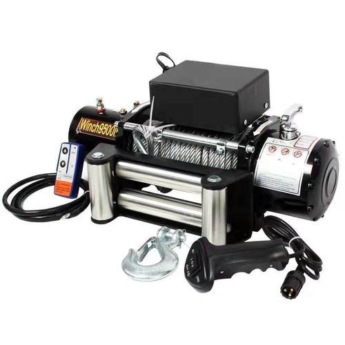 电动绞盘12V24V车载吊机卷扬机电动葫芦汽车牵引提升机小吊机单速