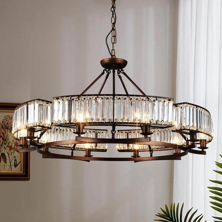 美式水晶吊灯乡村别墅大户型复古客厅主灯具现代简约轻奢卧室套餐,电子元器件市场,集成电路（IC）,淘宝优惠券,粉丝福利购,淘宝优惠卷