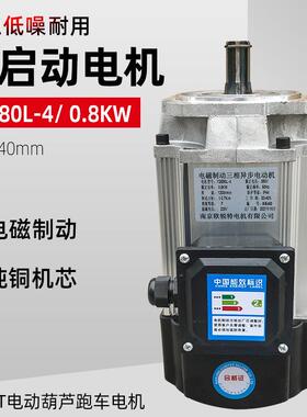 软启动电机 YSE80L-4/0.8KW 起重机行车端梁头葫芦跑车铝壳垒德株