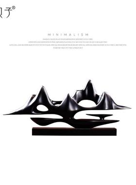 创意新中式客厅酒柜电视柜鞋柜摆件现代门厅玄关软装饰工艺品摆设