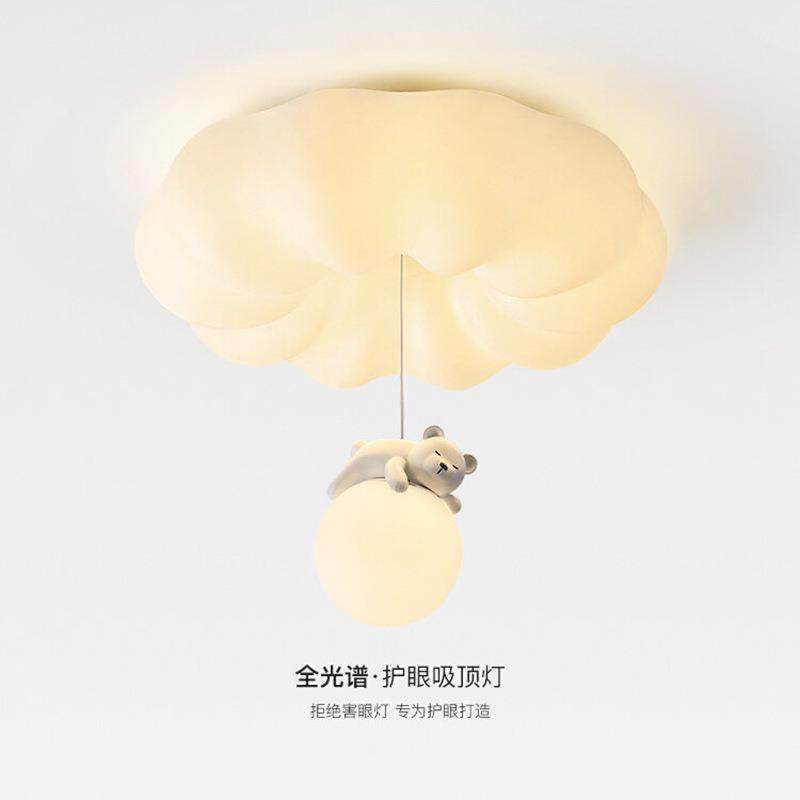 奶油南瓜小熊吸顶灯主卧室房间灯现代简约儿童房灯全光谱LED灯具
