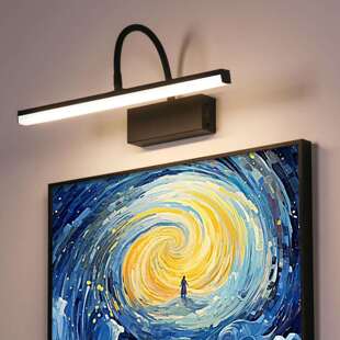 亚马逊跨境热销充电壁灯室内客厅LED镜画灯遥控镜前灯照画灯