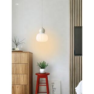 法式奶油风床头吊灯升降简约触摸餐厅卧室网红儿童房全光谱吊线灯