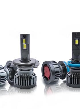 M8跨境款汽车led大灯55W大功率前照灯改装H7 H4 9005超亮车灯近光