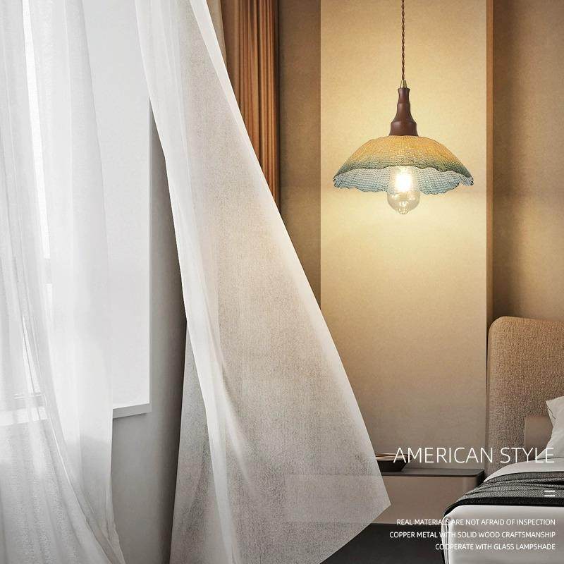 中古风美式复古餐厅吊灯客厅卧室床头玄关胡桃木玻璃吧台氛围感灯,鲜花速递/花卉仿真/绿植园艺,割草机/草坪机,淘宝优惠券,粉丝福利购,淘宝优惠卷