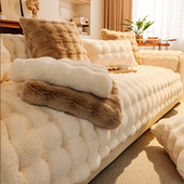 秋冬款 冬季 加厚沙发垫2025新款 防滑毛绒坐垫子高级感简约现代盖布