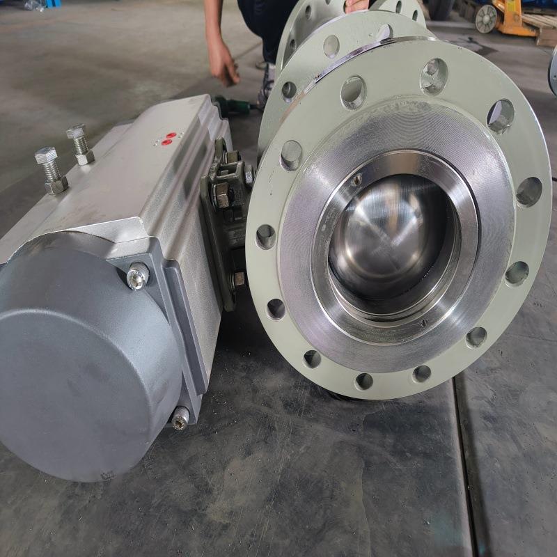 QV47H-10C DN40造纸泥浆水液料石灰粉防爆切断调节阀