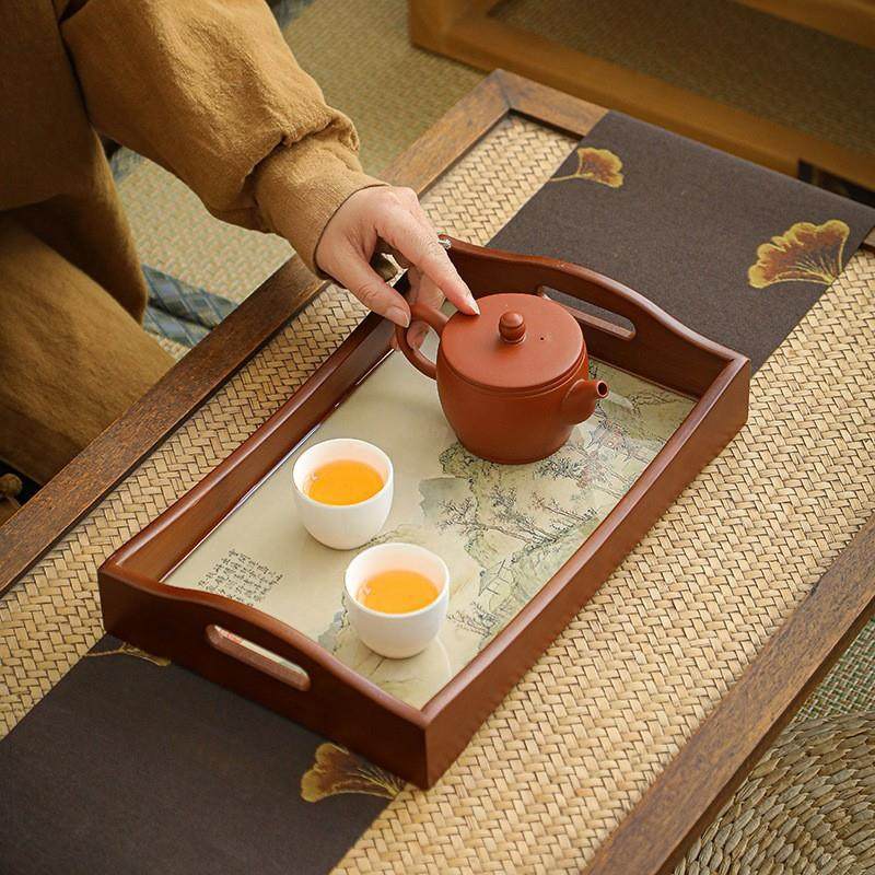 竹制多功能托盘果盘茶盘餐厅客厅家用收纳托盘置物架点心餐用托盘,餐饮具,餐用托盘,淘宝优惠券,粉丝福利购,淘宝优惠卷