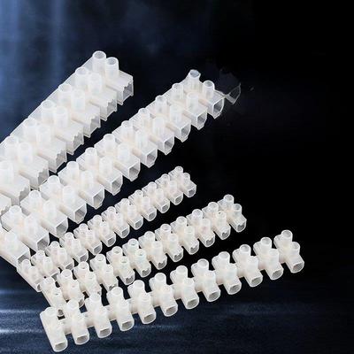 X3尼龙端子座4/6/10/16方u型12位螺钉压接对接线快速连接器