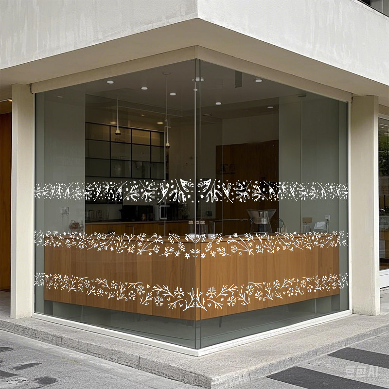 玻璃门防撞贴纸腰线网红咖啡奶茶店静电贴橱窗装饰简约高级感定制,家居饰品,玻璃膜/贴,淘宝优惠券,粉丝福利购,淘宝优惠卷